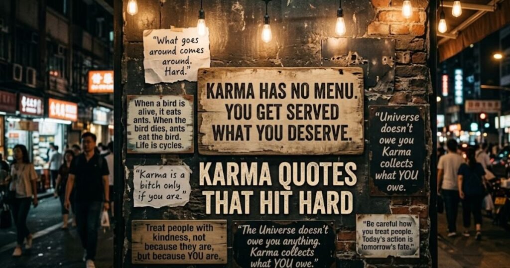 Karma Quotes That Hit Hard