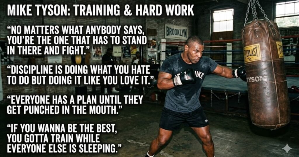 Mike Tyson Training and Hard Work Quotes