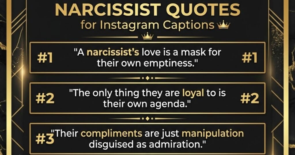 Narcissist Quotes for Instagram Captions