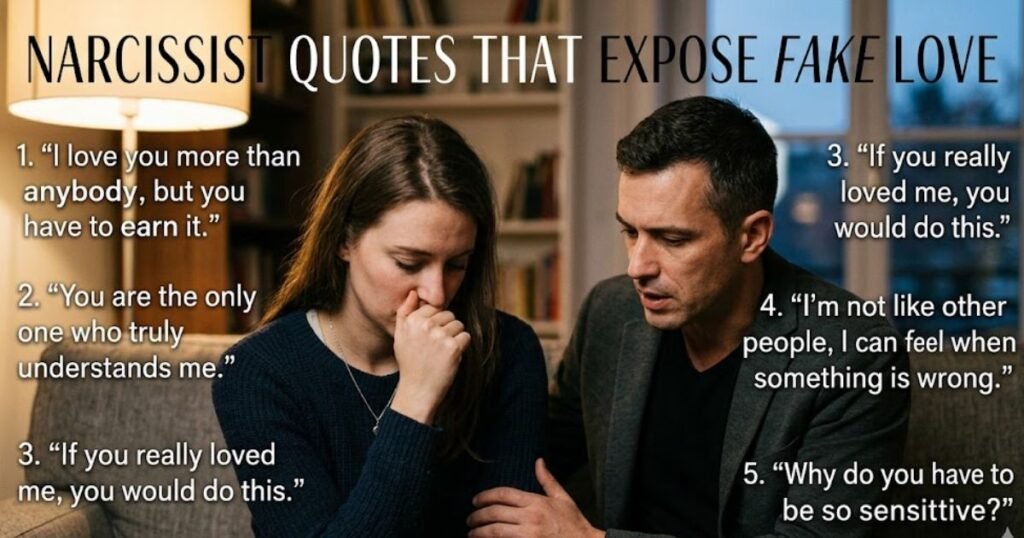 Narcissist Quotes That Expose Fake Love