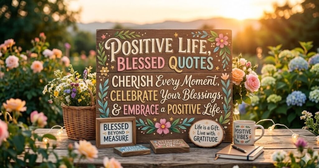 Positive Life Blessed Quotes