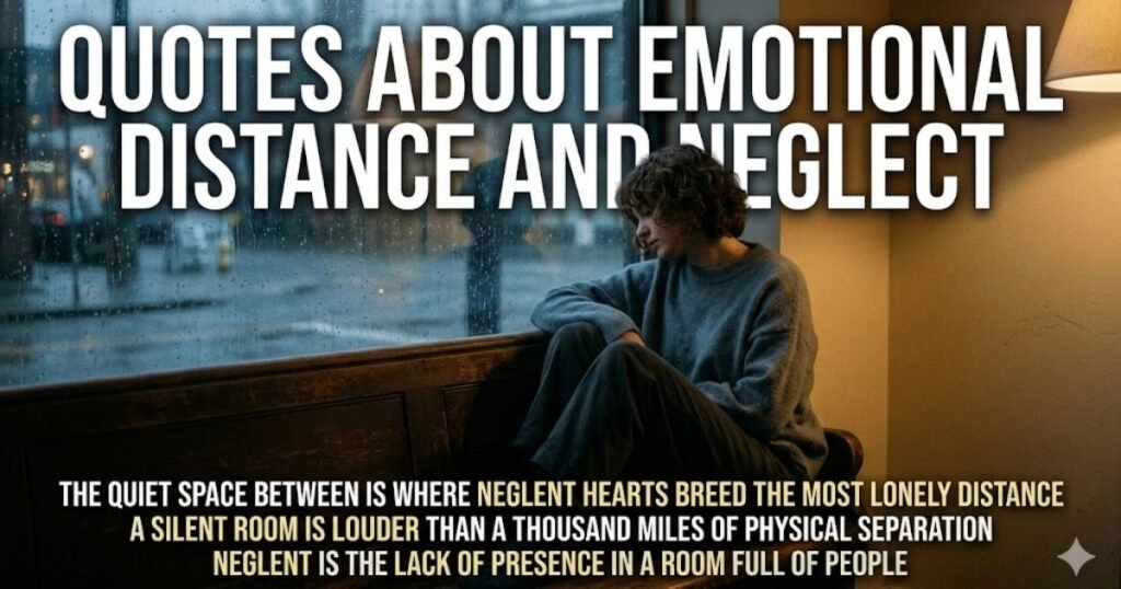 Quotes About Emotional Distance and Neglect