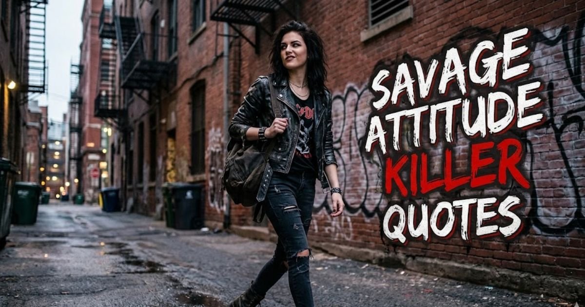 savage attitude killer quotes