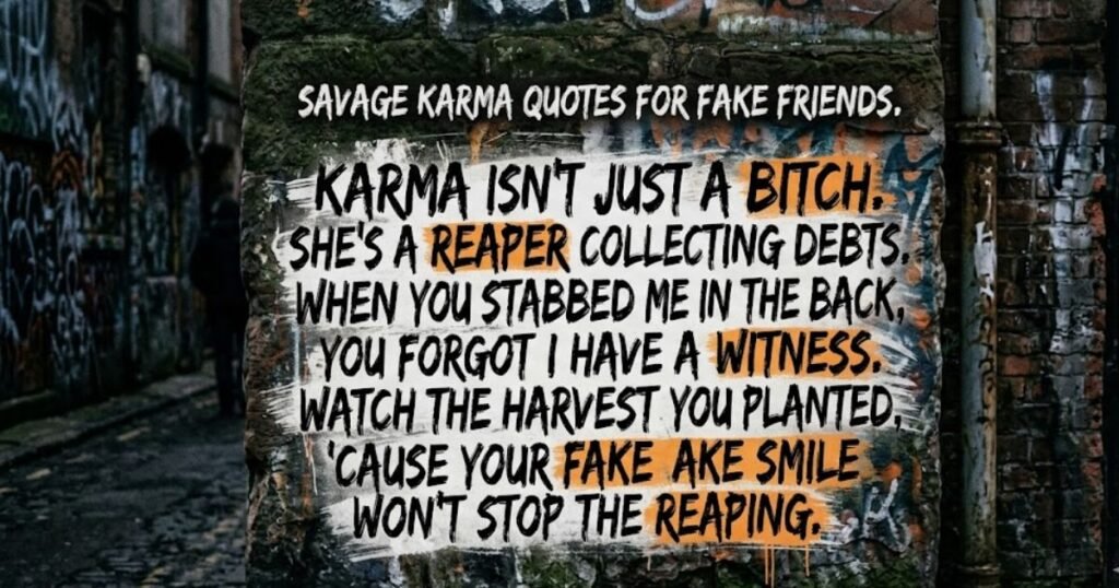 Savage Karma Quotes for Fake Friends