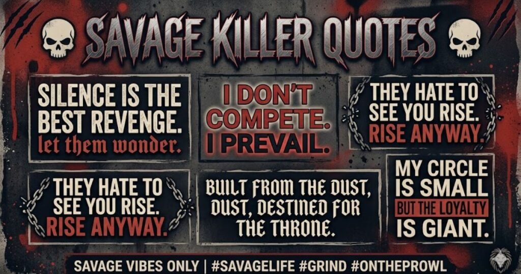 Savage Killer Quotes for Instagram Captions