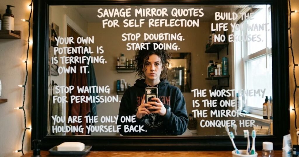 Savage Mirror Quotes For Self Reflection