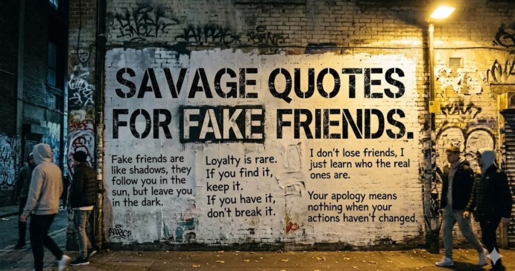 Savage Quotes for Fake Friends