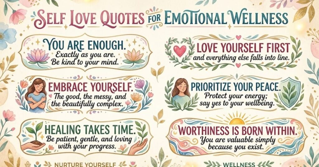 Self Love Quotes for Emotional Wellness