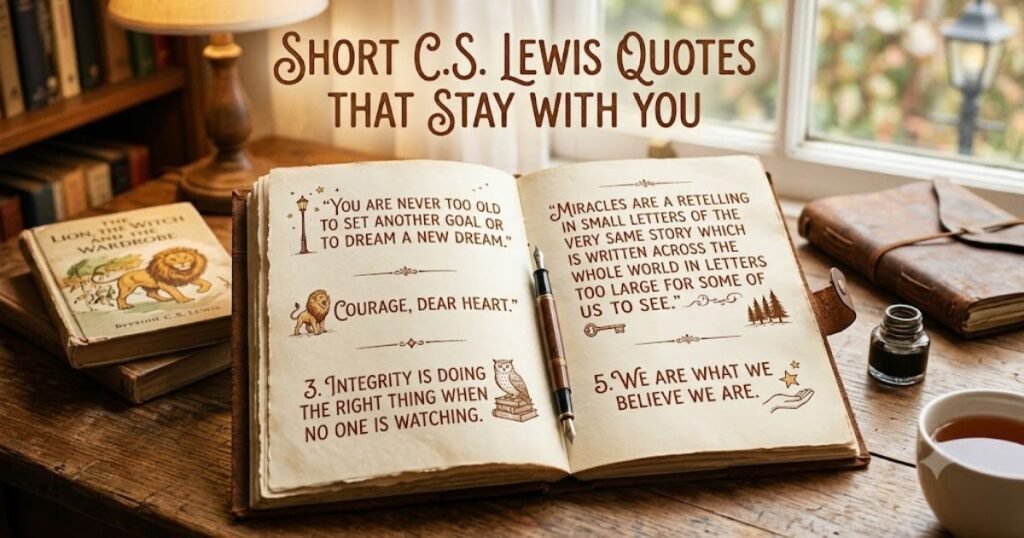 Short C.S. Lewis Quotes That Stay With You