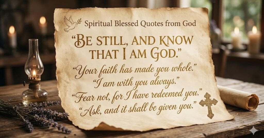 Spiritual Blessed Quotes from God