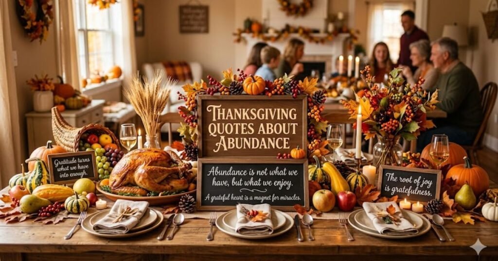Thanksgiving Quotes About Abundance