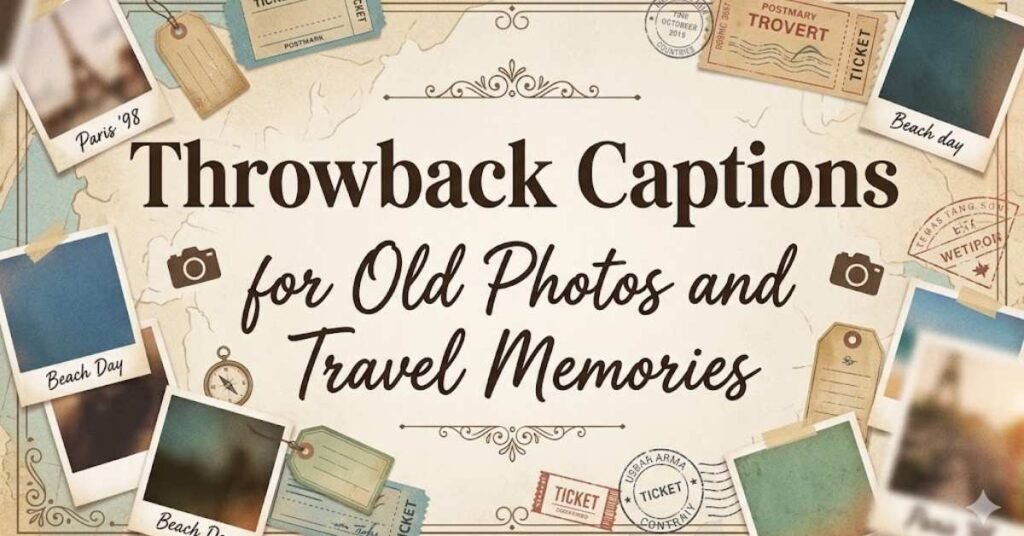 Throwback Captions for Old Photos and Travel Memories
