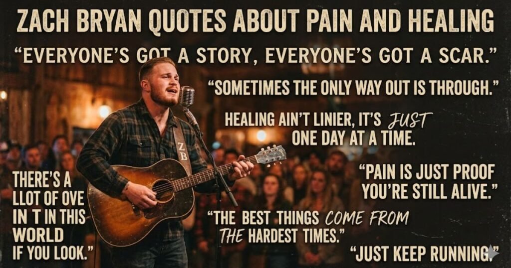 Zach Bryan Quotes About Pain and Healing